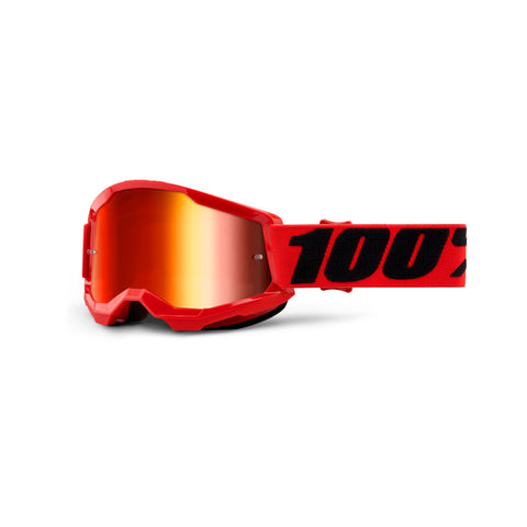 100% Strata 2 Youth Goggle Mirror Lens - Red