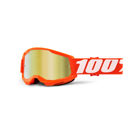 100% Strata 2 Youth Goggle Mirror Lens - Orange