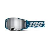 100% Armega Goggle Albar - Flash Silver Lens