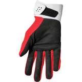 Thor Spectrum Red White Motocross Gloves