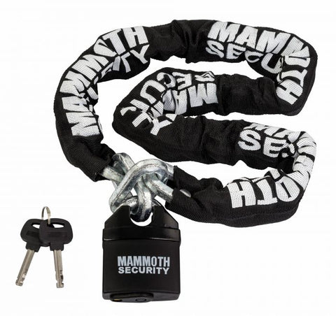 Mammoth Motorcycle Lock & Chain 10mm x 1200mm