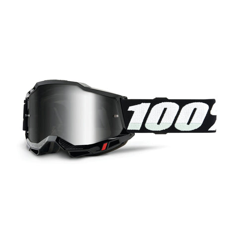 100% Accuri 2 Junior Goggle Black Mirror Silver Lens