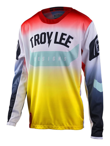 Troy Lee Designs GP Youth Jersey Arc Acid Yellow Red