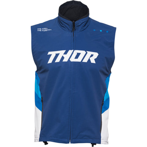 Thor Blue White Warm Up Motocross Race Vest
