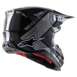 Alpinestars Helmet Supertech SM10 Helmet Meta 2 Black Grey Gloss