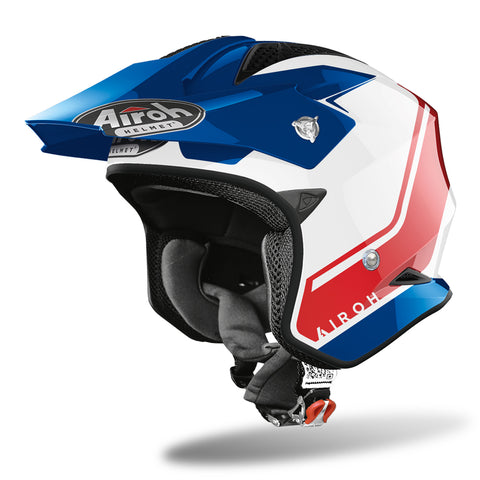 Airoh TRR S Keen Trials Helmet Blue Red