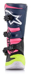 Alpinestars Tech 3S Youth Boots Black Blue Pink Flo