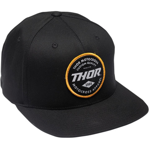 Thor Seal Snapback Flat Hat Black