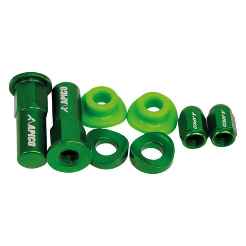Apico Factory Anodised Wheel Bling Pack - Green