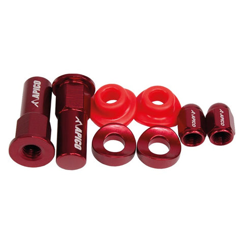 Apico Factory Anodised Wheel Bling Pack - Red