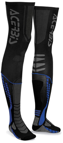 Acerbis X-Leg Pro Knee Brace Socks - Black Blue