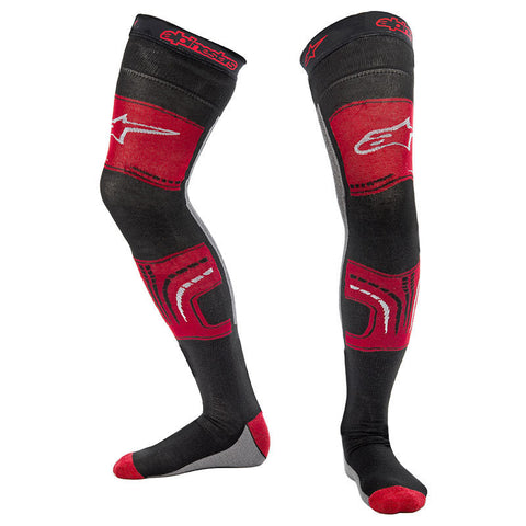 Alpinestars MX knee brace socks - Black Red