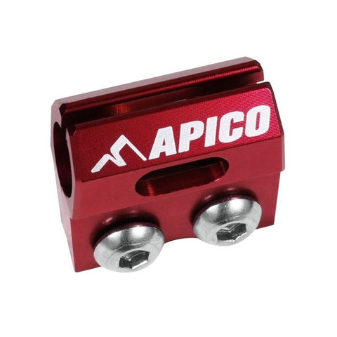 Apico Brake Hose Clamp - Honda - Red