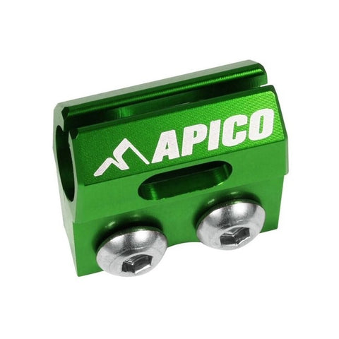 Apico Brake Hose Clamp - Kawasaki - Green