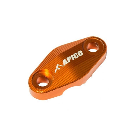 Apico KTM Brake Hose Clamp - Orange