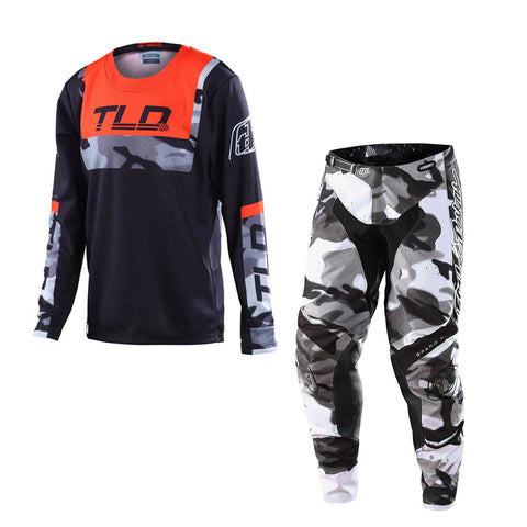 Troy Lee Designs GP Youth Brazen Camo Orange Kit Combo