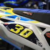 CrossX Solid Yamaha Blue Seat Cover