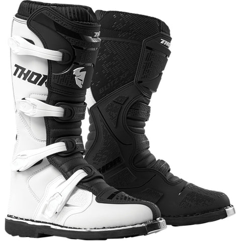 Thor Blitz XP White Black Motocross Boots