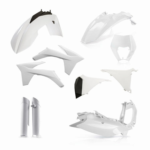 UFO Full Plastic Kit KTM EXC EXCF - White