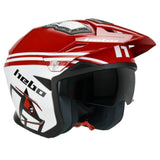 Hebo Zone 5 Line Helmet White Red