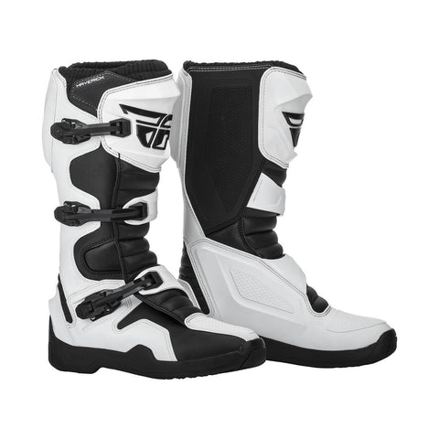 Fly Racing Maverik MX Motocross Boots - White