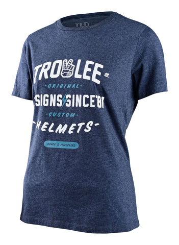 Troy Lee Designs Womens Roll Out SS Tee Navy Heather