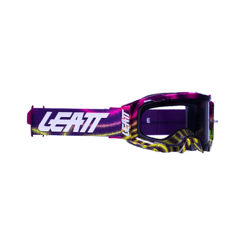 Leatt 5.5 Velocity Zebra Neon Grey Lens Tear Off Goggle