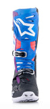 Alpinestars Tech 10 Supervented Motocross Boots Black Enamel Blue Purple