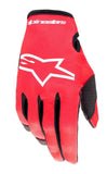Alpinestars Kids Radar Mars Red White Gloves