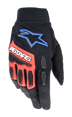 Alpinestars XT Full Bore Black Red Blue Gloves