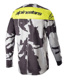 Alpinestars Racer Tactical Gray Camo Yellow Fluo Motocross Kit Combo
