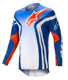 Alpinestars Racer Semi Blue Hot Orange Motocross Kit Combo