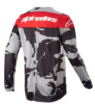 Alpinestars Youth Racer Tactical Cast Gray Camo Mars Red Motocross Kit Combo