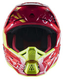 Alpinestars Helmet SM5 Action Bright Red White Yellow Helmet