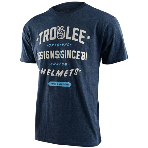 Troy Lee Designs Roll Out SS Youth Tee Navy Heather