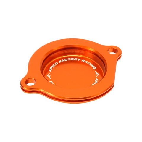 Apico Aluminium Oil Filter Cover - KTM - Orange
