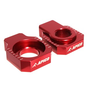 Apico Aluminium Beta Axle Blocks - Red