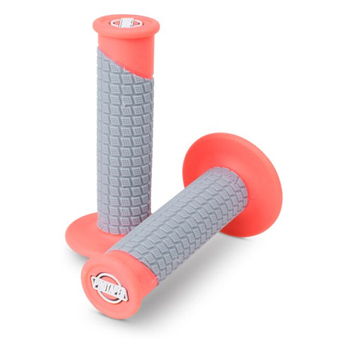Pro Taper Pillow lock On Grips - Neon Red Grey