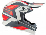 Acerbis Steel Kids Motocross Helmet - Grey Red