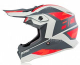 Acerbis Steel Kids Motocross Helmet - Grey Red