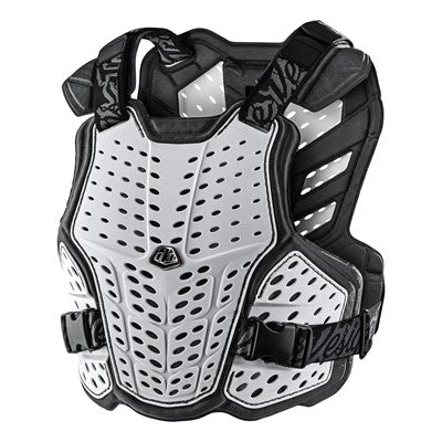 Troy Lee White Rock Fight Solid Chest Protector