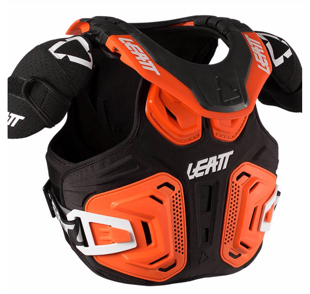 Leatt Fusion 2.0 Kids Orange Body Armour & Neck Brace – AT Motocross