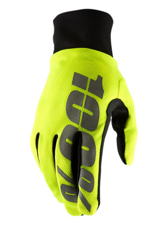 100% Hydromatic Waterproof Gloves - Yellow