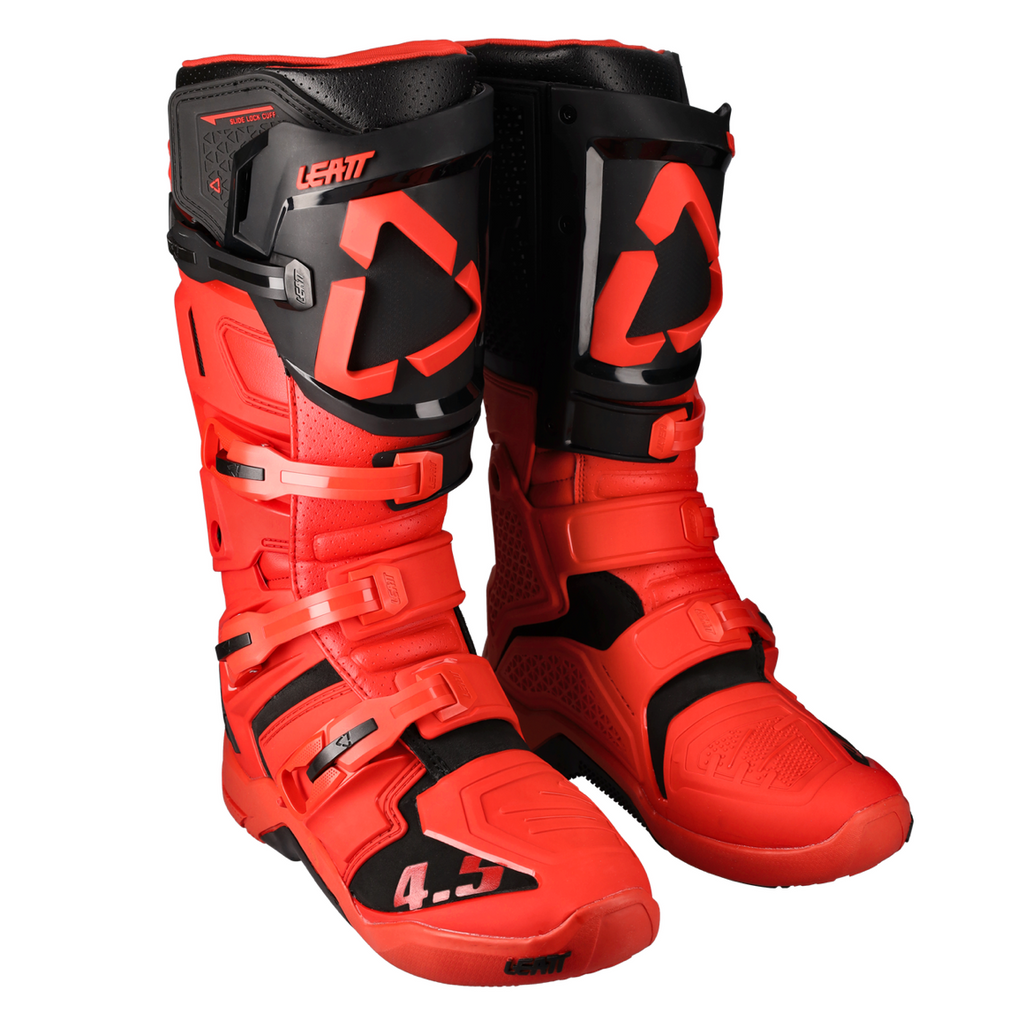 Red 2025 moto boots