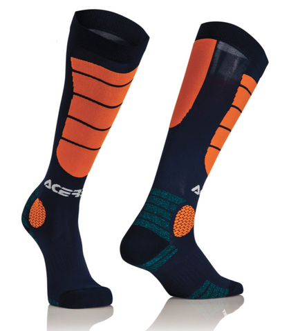 Acerbis MX Impact Socks - Orange Blue