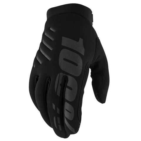 100% Brisker Cold Weather Youth Gloves - Black