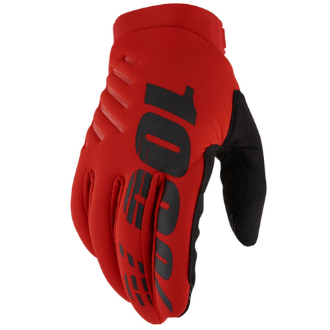 100% Brisker Cold Weather Glove  - Red