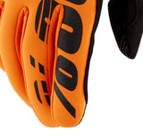 100% Brisker Cold Weather Youth Gloves - Flo Orange