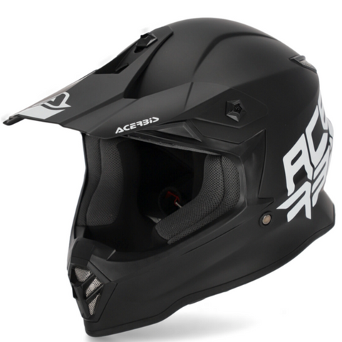 Acerbis Steel Kids Motocross Helmet - Matt Black