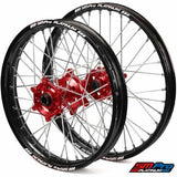SM Pro Motocross Wheels - Suzuki Red Black Silver